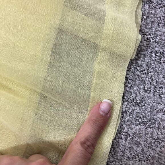 Vintage Peggy Barker Dress Womens Small Yellow Embroidered Lace Babydoll 70s - Picture 11 of 14